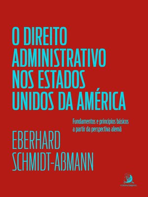 cover image of O Direito Administrativo dos Estados Unidos da América
